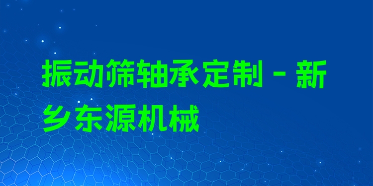 振動篩軸承定制 - 新鄉(xiāng)東源機械