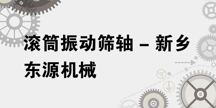 滾筒振動篩軸 - 新鄉(xiāng)東源機械